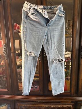 Sara Light Blue Distressed Skinny Jeans